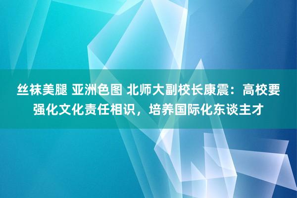 丝袜美腿 亚洲色图 北师大副校长康震：高校要强化文化责任相识，培养国际化东谈主才