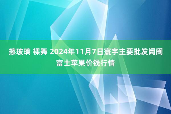 擦玻璃 裸舞 2024年11月7日寰宇主要批发阛阓富士苹果价钱行情