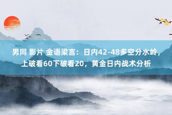 男同 影片 金语梁言：日内42-48多空分水岭，上破看60下破看20，黄金日内战术分析