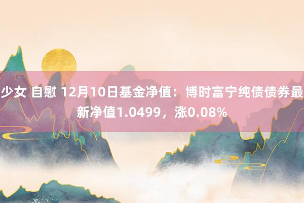 少女 自慰 12月10日基金净值：博时富宁纯债债券最新净值1.0499，涨0.08%