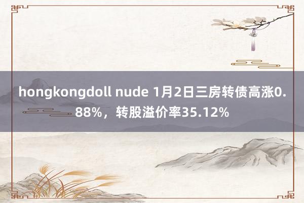 hongkongdoll nude 1月2日三房转债高涨0.88%，转股溢价率35.12%