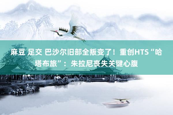 麻豆 足交 巴沙尔旧部全叛变了！重创HTS“哈塔布旅”：朱拉尼丧失关键心腹